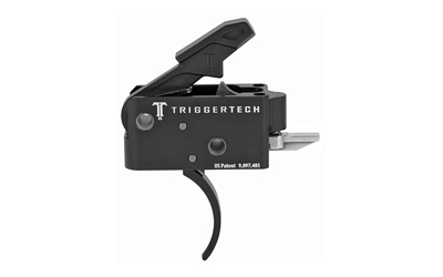 TriggerTech Trigger, 3.5LB Pull Weight, Fits AR-15, Competitive Curved Trigger, Two Stage, Black Finish, Includes Installation Tools