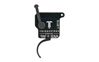 TriggerTech Trigger, 1.0-3.5LB Pull Weight, Fits Remington 700, Special Curved Clean Trigger, Right Hand, Adjustable, Black Finish