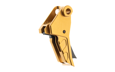 Tyrant CNC Improved Tyrant Trigger System, Shoe Only, Fits Springfield Echelon, Anodized Finish, Gold Shoe with Black Blade