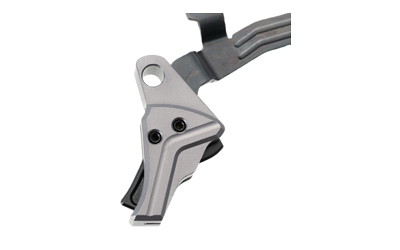 Tyrant CNC Improved Tyrant Trigger System, Fits Glock Gen 3/4, Anodized Finish, Gray Body with Black Safety Blade