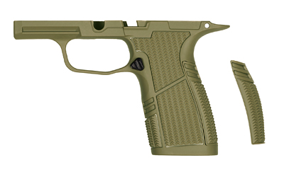 Tyrant CNC Grip Module, Snub Nose, Fits Sig Sauer P365/X/XL, Matte Finish, Olive Drab Green