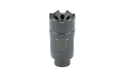 Ultradyne USA ATHENA Linear Compensator, 223 Remington/5.56 NATO, Fits AR-15s with 1/2X28 Threads, Black, 3.8 oz., 416 Stainless Steel