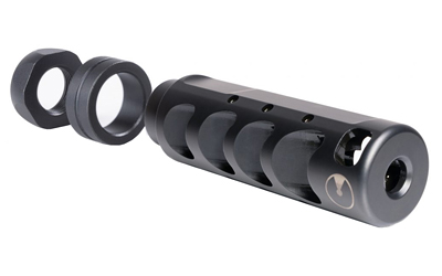 Ultradyne USA Apollo MAX Compensator with Timing Nut 7.62, AR-10, LR-308, 5/8X24 Thread, .975 Outside Diameter, Steel Nitride Finish