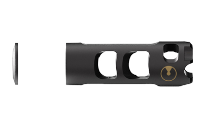 Ultradyne USA Vostok Compensator Muzzle Brake, AK, 7.62x39, M14X1 LH Thread, .750" Outside Diameter, 416 SS, Black Nitride Finish