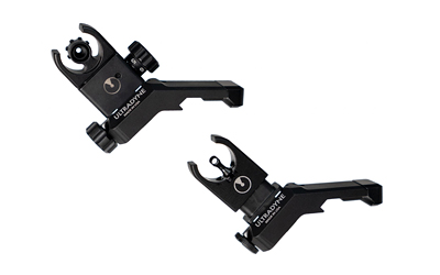 Ultradyne USA C4 Front and Rear Sight Combo, For 223 Remington/5.56 NATO, Fits Picatinny, Black