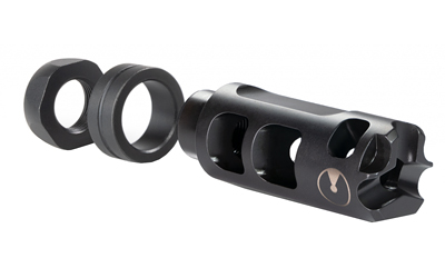 Ultradyne USA Pulse Compensator Muzzle Brake with Timing Nut, AR, 223 Remington/5.56 NATO, 1/2X28 Thread, .750" Outside Diameter, 416 SS