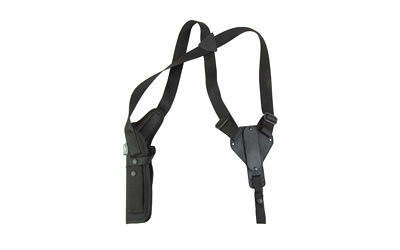 Uncle Mike's Vertical, Shoulder Holster, Right Hand, Black, Open End, Kodra Nylon