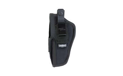 Uncle Mike's Cordura Hip Holster, With Pouch, Size 5, Fits Large Auto With 5" Barrel, Ambidextrous, Black