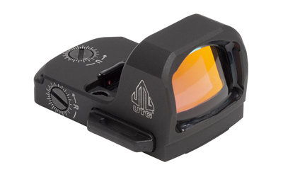 Leapers, Inc. - UTG OP3 Micro SLS, Red Dot, 4 MOA Dot, Anodized Finish, Black, RMR Footprint, Side Loading Battery
