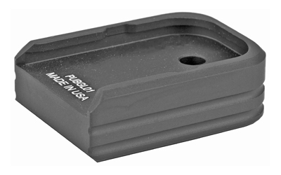 Leapers, Inc. - UTG +0 Base Pad, Aluminum, Matte Black Color, Anodized Finish, Fits Glock Double Stack Small Frame Magazines