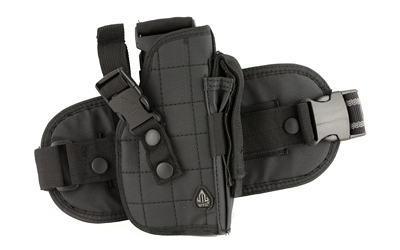 Leapers, Inc. - UTG Special Ops Universal Leg Holster, Fits Most Large Autos, Right Hand, Black Finish