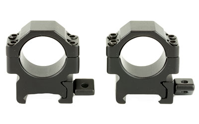 Leapers, Inc. - UTG Pro Max Strength, Rings, Fits Picatinny, 1" Low, 2 pieces, Black Finish