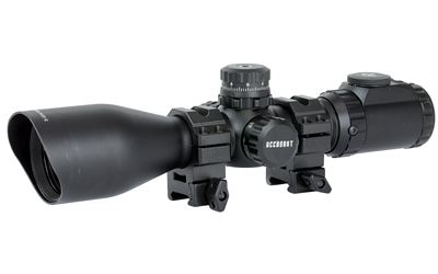 Leapers, Inc. - UTG AccuShot Precision Series Rifle Scope, 3-12X44, Illuminated Mil-Dot Reticle, Compact, Adjustable Objective, 36 Colors
