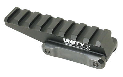 Unity Tactical FAST, Red Dot Riser, Elevates Lower 1/3 Mount to 2.26" Optical Height, Direct to Picatinny, Anodized Finish, Black