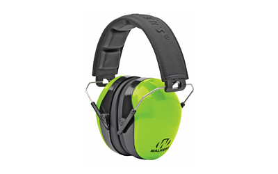 Walker's Passive, Earmuff, Padded Headband, Folding, Hi Viz Green