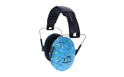 Walker's Folding Earmuff, Small, Blue Sprinkle