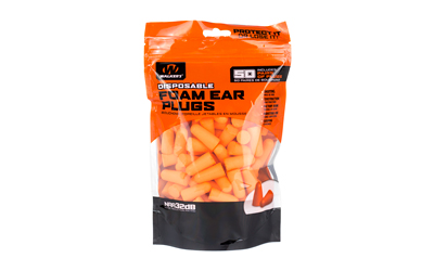 Walker's Ear Plug, Foam, Orange, 50 Pairs Per Bag