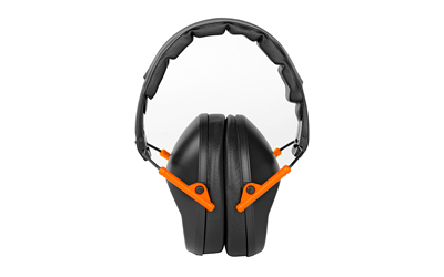 Walker's Passive, Folding Earmuff, Black/Orange, 1 Pair