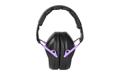 Walker's Passive, Folding Earmuff, Black/Purple, 1 Pair