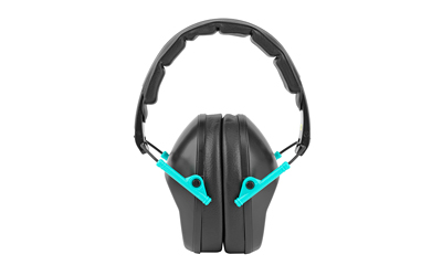 Walker's Passive, Folding Earmuff, Black/Teal, 1 Pair