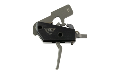 Wilson Combat Tactical Trigger Unit, 3-Gun, Flat Face Trigger, Two Stage, 3.5-4 Lb, Fits AR-15, Dry Film Lube Finish, Black