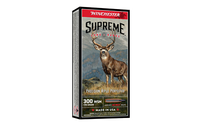 Winchester Ammunition Supreme Long Range, 300 Winchester Short Magnum, 195 Grain, BC MAX, 20 Round Box