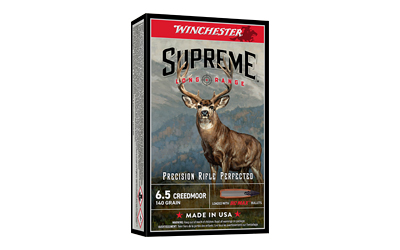 Winchester Ammunition Supreme Long Range, 6.5 Creedmoor, 140 Grain, BC MAX, 20 Round Box