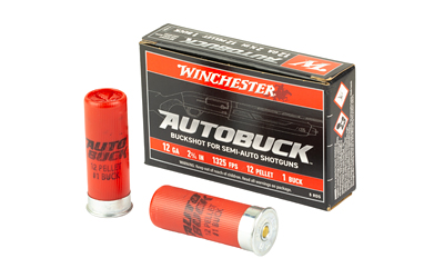 Winchester Ammunition Super-X, 12 Gauge 2.75", 1 Buck, Buckshot, 5 Round Box
