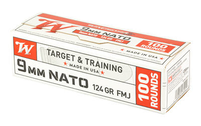 Winchester Ammunition USA, 9MM, 124Gr, Full Metal Jacket, 100, 1000 — photo 3