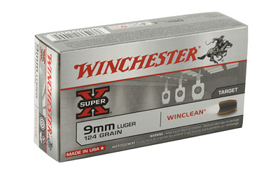 Winchester Ammunition Super X Winclean, 9MM, 124 Grain, Brass Enclosed Base Clean, 50 Round Box — photo 2