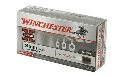 Winchester Ammunition Super X Winclean, 9MM, 124 Grain, Brass Enclosed Base Clean, 50 Round Box — photo 3