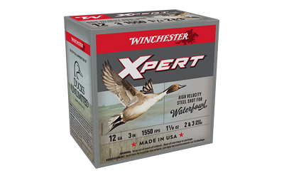 Winchester Ammunition Super-X XPERT HV, 12 Gauge 3", #2 Shot, 1 1/8 oz, Steel Shot, 25 Round Box