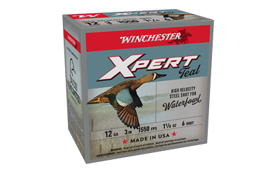 Winchester Ammunition XPERT STEEL, High Velocity, 12 Gauge, 3", 1-1/8oz, Steel Shot, 25 Round Box