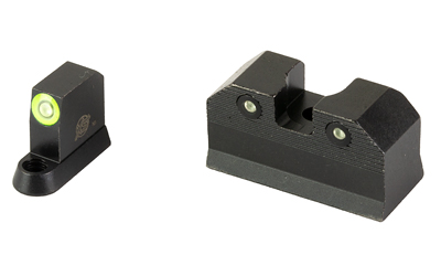 XS Sights R3D, 2.0, Tritium Night Sight, For CZ P10, Suppressor Height, Green Front Outline, Green Tritium Front/Rear