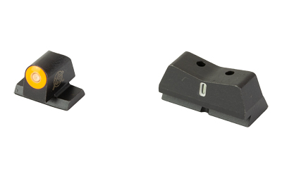 XS Sights DXT2 Big Dot, Tritium Night Sight, For S&W M&P 2.0 Optics Ready Compact/Fullsize, Standard Height, Orange Front Outline