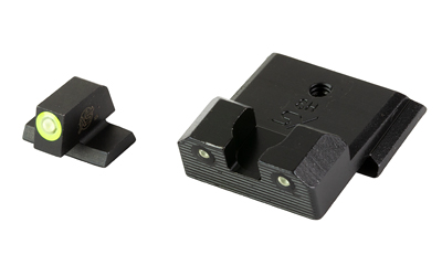 XS Sights R3D 2.0, Tritium Night Sight, Fits S&W M&P Shield OR, Green Front Outline, Green Tritium Front/Rear