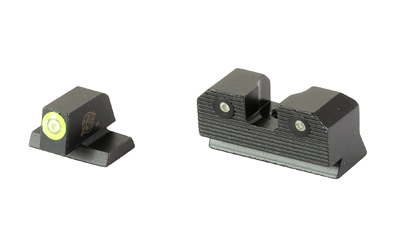 XS Sights R3D 2.0, Tritium Night Sight, Fits S&W M&P OR Full Size & Compact, Green Front Outline, Green Tritium Front/Rear