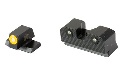 XS Sights R3D 2.0, Tritium Night Sight, Fits S&W M&P OR Full Size & Compact, Orange Front Outline, Green Tritium Front/Rear