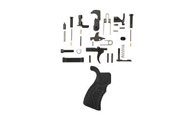 XTS Complete Lower Parts Kit, Fits AR15, Black, Includes Fire Control Group and Grip