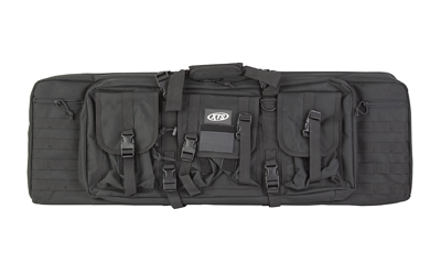 XTS Tactical Double Rifle Case, 36" Long, 600 Denier Polyester Construction, Black