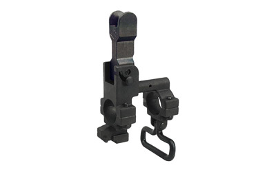 Yankee Hill Machine Co Flip Front Sight Tower with Bayonet Lug, Includes Round Hooded Front Sight Guard or Standard Style Front Sight Guard, Black