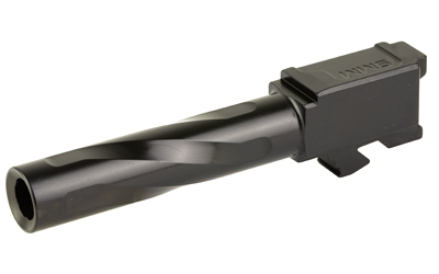 Zaffiri Precision Pistol Barrel, 9MM, 3.9", Flush and Crown, Fits Glock 19 Gen 3, Nitride Finish, Black