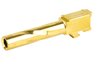 Zaffiri Precision Pistol Barrel, 9MM, 3.95", Flush and Crown, Fits Glock 19, Titanium Nitride Finish, Gold