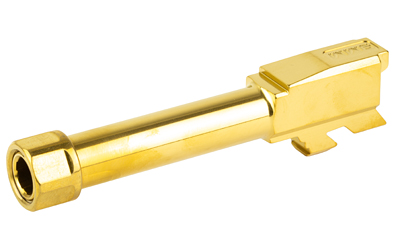 Zaffiri Precision Pistol Barrel, 9MM, 3.9", Threaded, Fits Glock 43, Titanium Nitride Finish, Gold