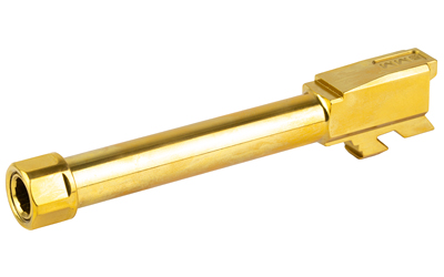 Zaffiri Precision Pistol Barrel, 9MM, 4.7", Threaded, Fits Glock 48, Titanium Nitride Finish, Gold